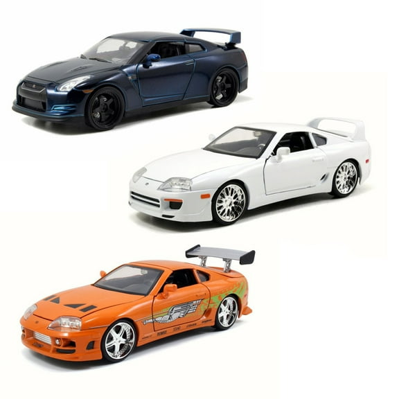 Brian's Fast & Furious Car Set 1 - Set of Three 1/24 Scale Diecast Model Cars