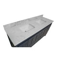 thumbnail image 5 of Abbey 72" Double Bathroom Vanity with Marine Gray Cabinet and Carrara Marble Top, 5 of 7