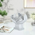 thumbnail image 3 of Statue Commémorative pour Animaux, Statue d'Ange Chien Chat en Résine Pierre Commémorative pour Chien Marqueurs de Tombe pour Jardin, 3 of 7