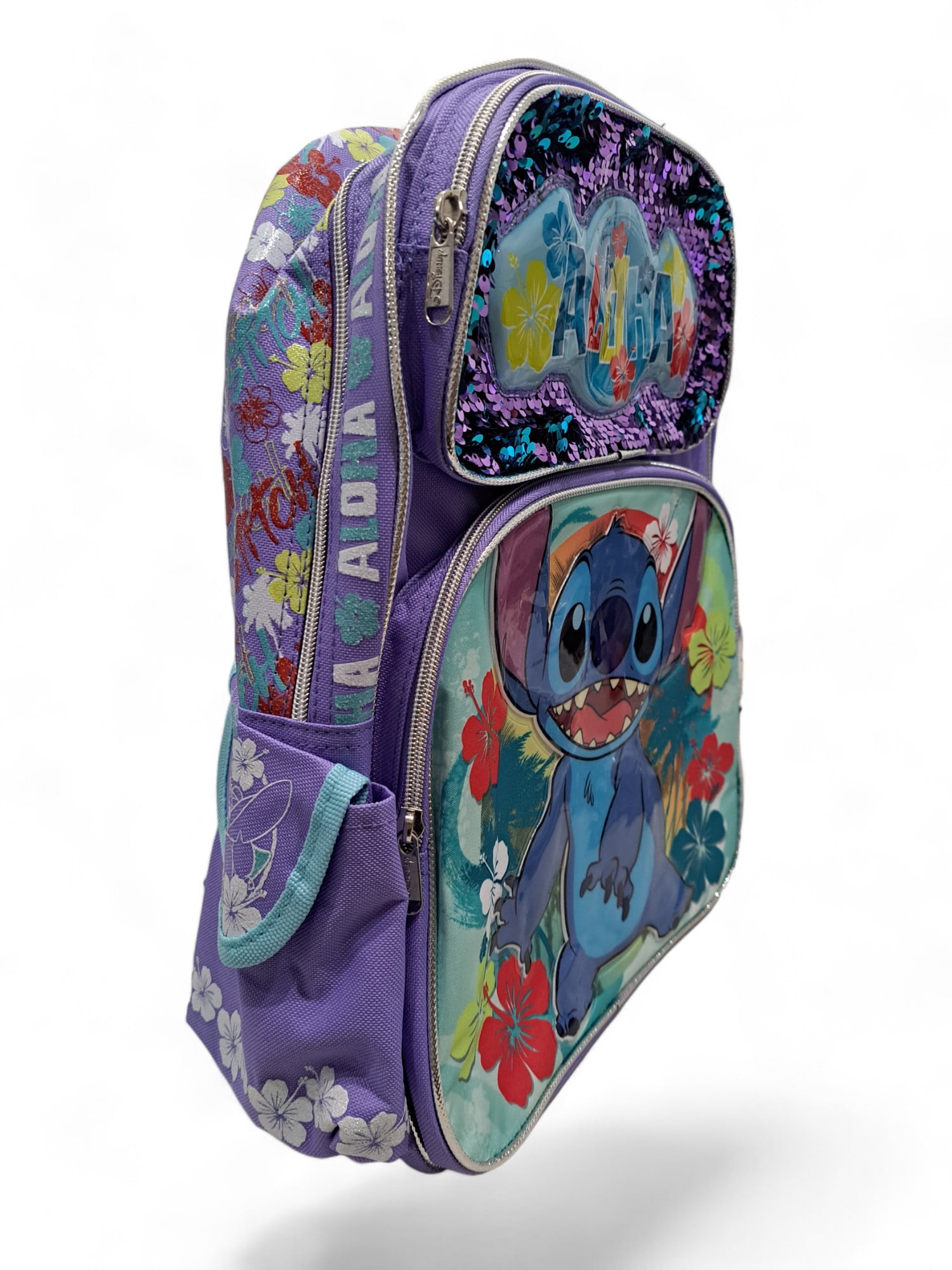 Backpack - Disney - Lilo and Stitch Purple Sequin