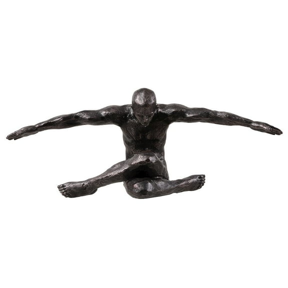 Hi-Line Gift Ltd. Stretching Human Sculpture Resin Home Decor Contempory Tabletop Ornament