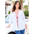 thumbnail image 3 of Catherines Women's Plus Size Eyelet Cardigan & Knit Tank Duet, 3 of 4