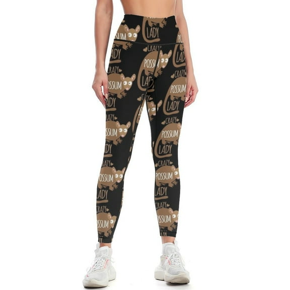 Crazy Possum Lady Leggings trousers high waist gym's clothing Women sportwear Womens Leggings