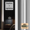 thumbnail image 3 of Grey Striped Blackout Curtains for Bedroom/Living Room, Pinch Pleated Black Out Curtains, Minimalist Farmhouse Stripe Room Darkening Window Drapes with Hooks 2 Panels, 39"x70", 3 of 8