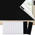 thumbnail image 2 of Cortinas para ventanas de dormitorio, persianas y estores con cinta de velcro. Cortinas para el hogar, la habitación del bebé, el dormitorio, la residencia de estudiantes o para viajar (negro), 2 of 8