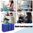 thumbnail image 4 of HomeDM Storage Bags with Zips, Clothes Storage Bins Closet Organizers for Moving House Blanket Comforter Clothing Bedding Space Saver Organizers, 4 of 9