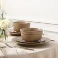 thumbnail image 2 of Earth & Clay Hazel 24-Piece Dinnerware Set Stoneware, Sand, 2 of 7