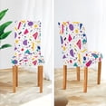 thumbnail image 3 of Yayeee 2 Pack Dining Chair Covers Stretch Parson Chairs Slipcovers Seat Protector, Retro Round, 3 of 6