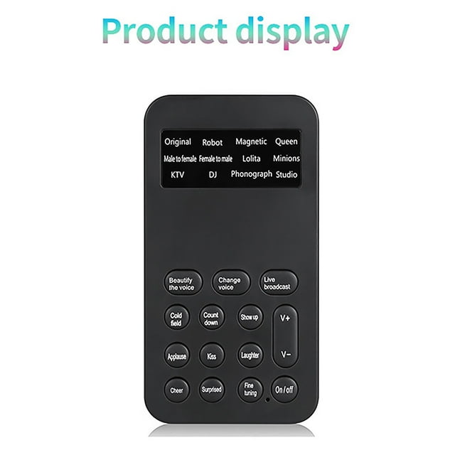 pitrice Sound Changer Multifunctional Sound Card Built-In Multiple Sound Effects For Computer Smart Phone Tablet