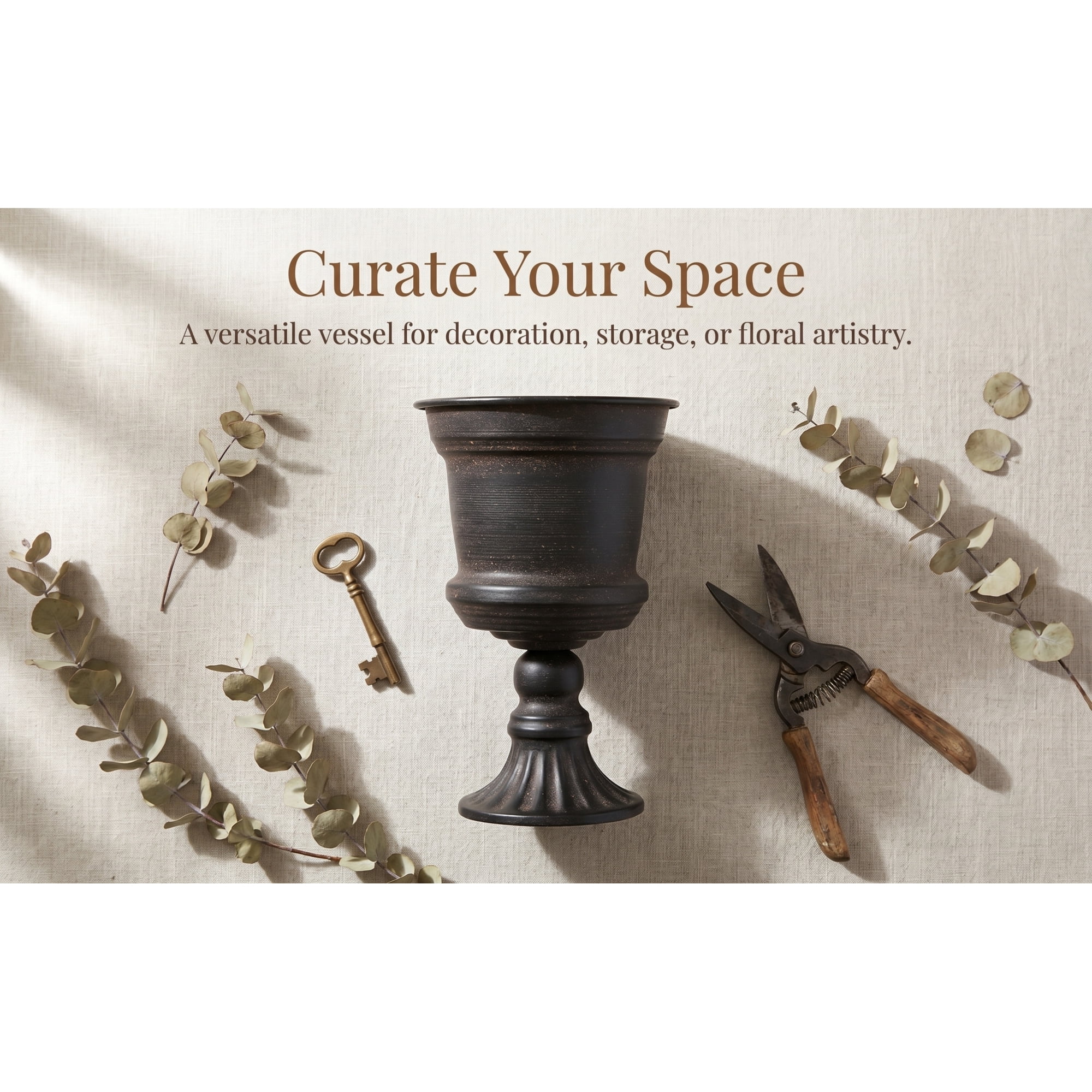 CTIRCHIU 1 Pc Metal Flower Vase Sturdy Iron Flower Pot Centerpiece for Wedding Party Home Decor Display Indoor Tabletop
