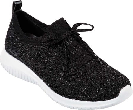 skechers ultra flex strolling out rhinestone slip on trainer
