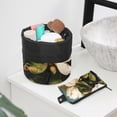 thumbnail image 6 of PhooArto Travel Cosmetic Bags Barrel Makeup Bag, Multifunctional Toiletry Bucket Bags Round Organizer Storage Pocket, Giant Magnolias Flower Painting, 6 of 6