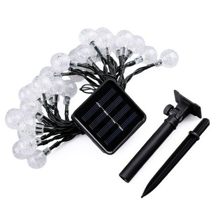 

Aousin 7m 30LED Crystal Ball Solar Light Waterproof Outdoor Garden Lamp (Colorful)