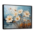 thumbnail image 2 of Designart "Gray And White Daffodils In Bold Colors" Daffodils Floater Framed Wall Art Prints, 2 of 5