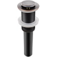 thumbnail image 1 of Tapón de desagüe emergente sin rebosadero, desagüe para lavabo de lavabo de baño, negro Xemadio CJWUS-5727, 1 of 5
