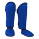 thumbnail image 5 of Espinilleras Muay Thai Kickboxing, protección del empeine de la pierna, protección versátil para las piernas, espinilleras para patear artes marciales Azul M 38cmx18cm, 5 of 8