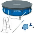 thumbnail image 1 of Intex 12 x 2.5 Foot Metal Frame Above Ground Pool with Filter and Accessories, 1 of 12