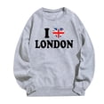 thumbnail image 3 of TINZ Chandail de Sport Décontracté pour Femmes, Style Britannique à la Mode avec Lettres Imprimées, Col Rond, Manches Longues (2) Veste Ajustée avec Capuchon Manteau Femme Fermeture Éclair devant Chandail à Capuchon à Fermeture à Glissière Femme, 3 of 3