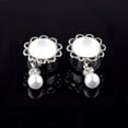 thumbnail image 7 of jiaroswwei 1Pc Lady Flower Faux Pearl Dangle Ear Tunnel Expander Plug Piercing Jewelry Gift, 7 of 7