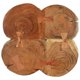thumbnail image 5 of Mesa de café VidaXL de madera maciza de acacia con marco de hierro 52 x 50 x 36 cm, 5 of 9
