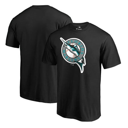 Florida Mlb - Florida Marlins Fanatics Branded Cooperstown Collection Vintage Huntington T-Shirt - Black