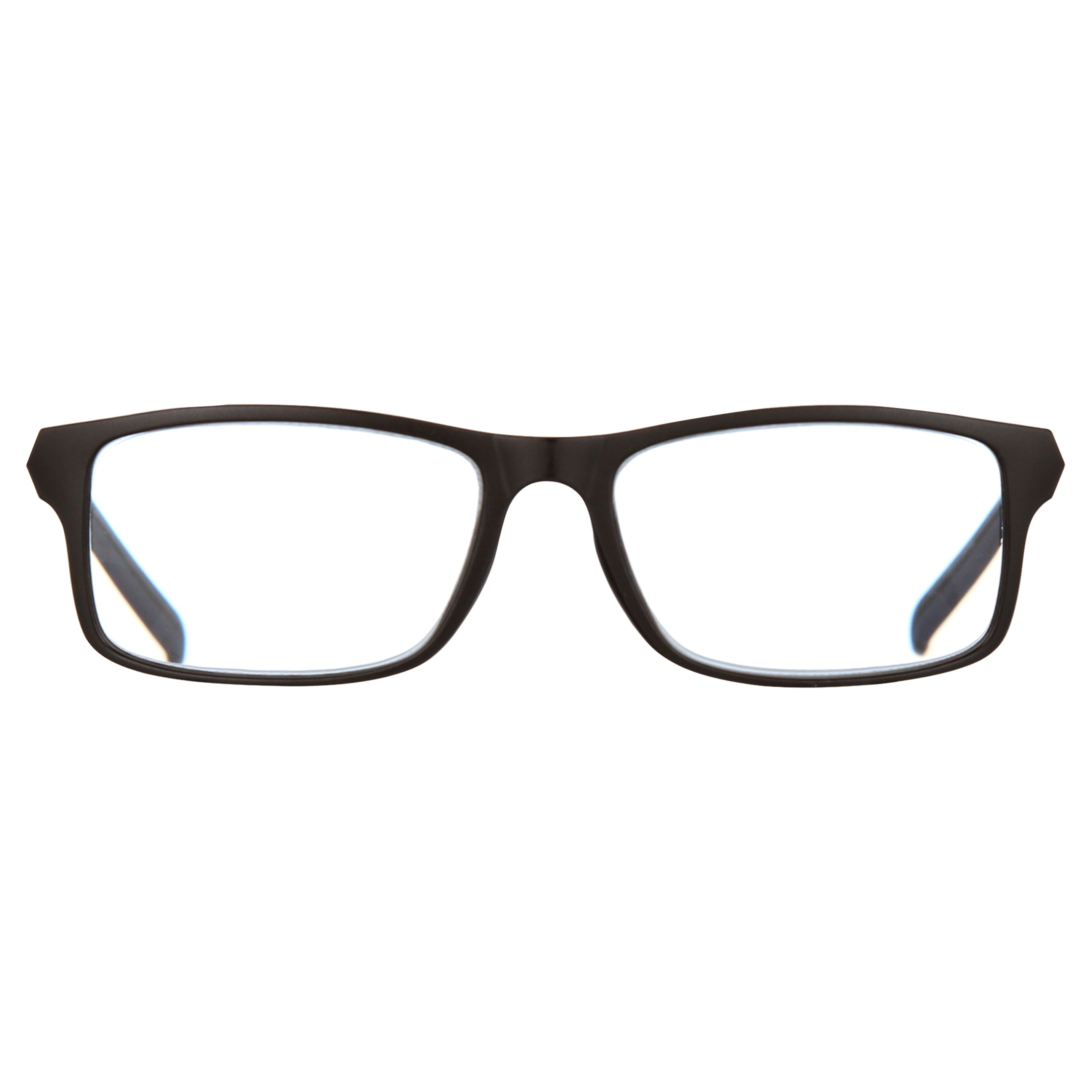(2 pack) Ironman Rectangle Black Reader Eyeglass 1.50
