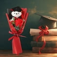 thumbnail image 4 of unbranded Para Graduación Con Oso Y Flores Artificiales En Tonos Para Eventos, 4 of 8