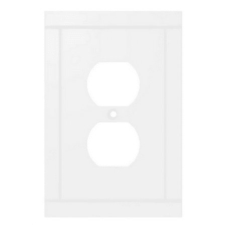 Liberty W44653-PW Craftsman Single Duplex Cover Plate Pure White