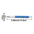 thumbnail image 3 of 6in1 Multi-tools Pens Multifunction Ball-point Pen Level Caliper Screwdriver 5ml, 3 of 3