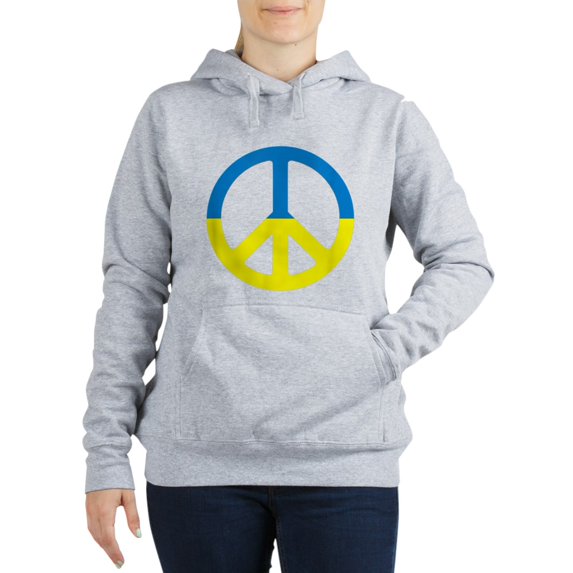 CafePress - Peace In Ukraine. Stand With Ukraine. S Sweatshirt - Women's Hooded Sweatshirt
