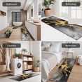 thumbnail image 5 of Black Gray Gold Marble Pattern Kitchen Rugs Sets Of 3,Kitchen Runner Rugs Non Skid Washable,Decorative Kitchen Floor Mats for Kitchen,Sink,Laundry,17"x30"+ 17"x47" + 17"x59", 5 of 6
