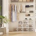 thumbnail image 2 of HOMCOM 18-Cube Stackable Shoe Storage Organizer Modular Shoe Cabinet, 2 of 10