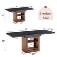 thumbnail image 5 of Expandable Dining Table with Storage - Rectangular Kitchen Table for 4-8 People, 5 of 10