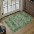 thumbnail image 6 of BERTHMEER 2'x3' Small Area Rugs for Entryway Bedroom Bathroom Entrance Doormat Indoor,Vintage Traditional Distressed Rugs Washable Non-slip,Green Carpets, 6 of 8