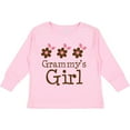 thumbnail image 3 of Inktastic Grammy's Girl Daisies Girls Long Sleeve Toddler T-Shirt, 3 of 5