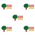 thumbnail image 1 of Juguete de árbol de matemáticas Vogacara Fieltro DIY 5 piezas, 1 of 6