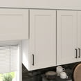 thumbnail image 2 of Furinno Shaker Wall Kitchen Cabinet 1-Door-2 Shelves, Ready to Assemble, 12 D x 15 W x 30 H, White, 2 of 8