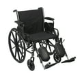 Mckesson Wheelchair, Lightweight, SwingAway Footrest, 20inch, 1 Ct