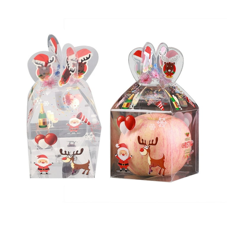 Jikolililili Christmas Eve Safe Fruit Box Christmas Apple Gift Box