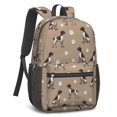 thumbnail image 2 of Pointer and Paw Dog Print 17" School Backpacks for Teens,Waterproof Oxford Fabric,S-Shape Padded Straps for School,Travel,Hiking,Camping, 2 of 6