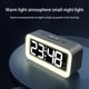 thumbnail image 4 of Cateissary Reloj despertador digital, relojes de escritorio para mesita de noche, reloj de con espejo multifuncional, relojes LED electrónicos para Electrodomésticos Blanco Cateissary HA082671-03, 4 of 6