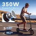 thumbnail image 3 of Electric Scooter with Seat, 8.5" E Scooter for Adults Max Speed 22 MPH, Powerful 350W Motor, 22 Miles Long Range, Max Speed 22 MPH, 3 of 8