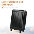 thumbnail image 3 of Tripcomp 6 Piece Hardside Spinner Luggage Set, 16/20/24/28 Inch Carry On & Checked Suitcase with TSA Lock, Lightweight Travel Luggage Combo with Backpack & Storage Bag,Black, 3 of 14