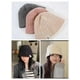 thumbnail image 5 of Gorro de mujer otoño e invierno de moda, gorro antiguo de invierno cálido con protección para los oídos, gorro de punto de cabeza grande, gorro de lana para hombres y mujeres, 5 of 6