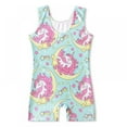 thumbnail image 5 of SILVERCELL Leotards for Girls Gymnastics with Shorts Unicorn Mermaid Dance Unitards Biketards with Headband 3-10 Years, 5 of 11
