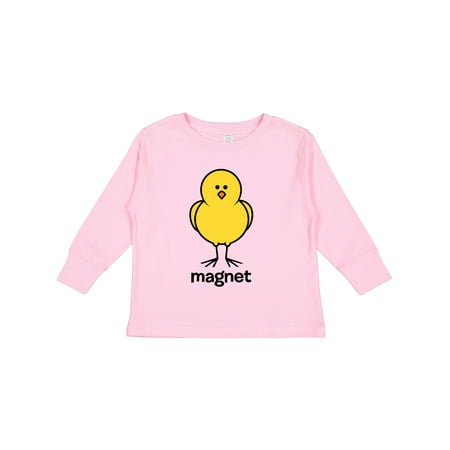 

Inktastic Chick Magnet Gift Toddler Boy Girl Long Sleeve T-Shirt