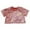 Red, variant on WOYY Toddler Girls Shiny Crop Top Slim Fit Stretch Short Sleeve T Shirt Tee, Sizes 3-4T