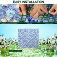 thumbnail image 6 of Blue Flower Wall Panels Backdrop Decor 6 Pcs Artificial Floral Backdrops for DIY Wedding Party Baby Bridal Shower Hanging Silk Faux Rose Wall Decoration, 6 of 8