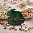 thumbnail image 6 of Easter Glass Candy Dish with Lid Covered Candy Bowl Glass Bunny Jar Candy Servers for Easter Holiday Office Home Kitchen Table Desk (Green), 6 of 6