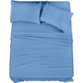 thumbnail image 1 of Juego de sábanas Utopia Bedding de microfibra totalmente cepillada, color azul holandés, 1 of 7